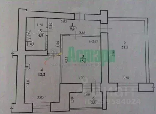 2-к кв. Забайкальский край, Чита ул. Курнатовского, 71к1 (63.0 м) - Фото 0