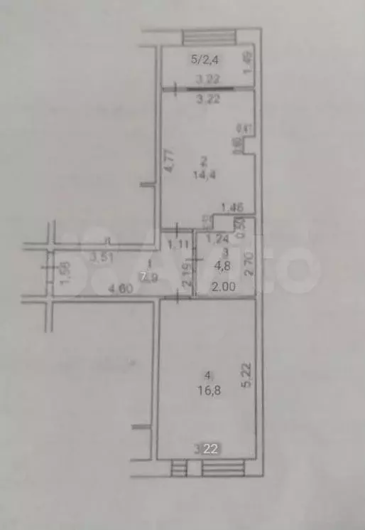 1-к. квартира, 47 м, 2/9 эт. - Фото 0