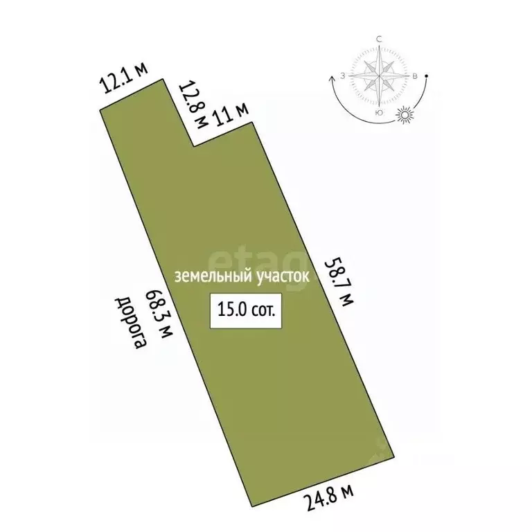 Участок в Московская область, Одинцовский городской округ, д. ... - Фото 2