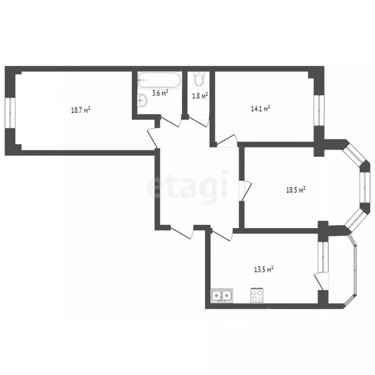 3-к кв. Севастополь ул. Тараса Шевченко, 26 (81.9 м) - Фото 0