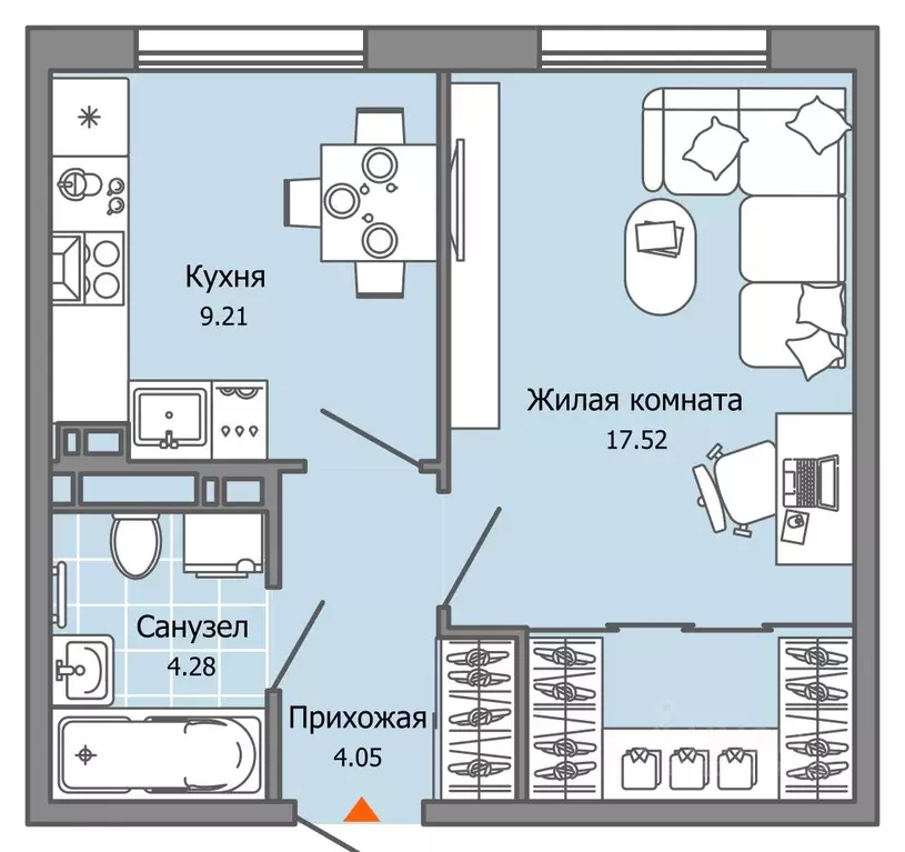 1-к кв. Ульяновская область, Ульяновск Город Новаторов жилой комплекс, ... - Фото 0