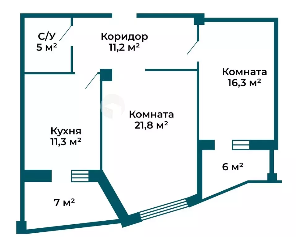 2-комнатная квартира: Екатеринбург, улица Чкалова, 239 (64.7 м) - Фото 1