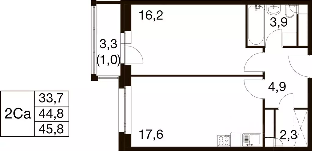1-к кв. Московская область, Балашиха Гагарина мкр, ул. Проектная, 4 ... - Фото 1