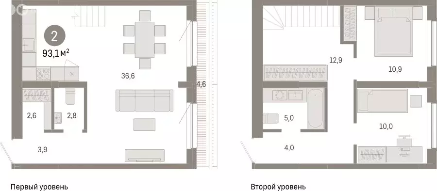 2-комнатная квартира: Новосибирск, Большевистская улица, с49 (93.07 м) - Фото 1