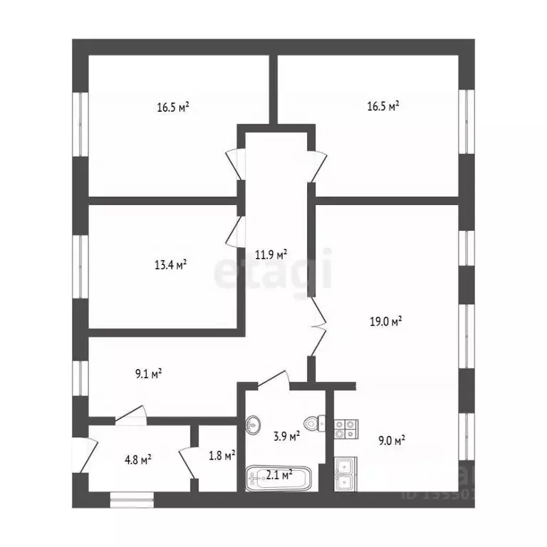 Дом в Самарская область, Кинель Хвойная ул., 38 (120 м) - Фото 2