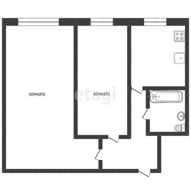 Офис (54.3 м) - Фото 1