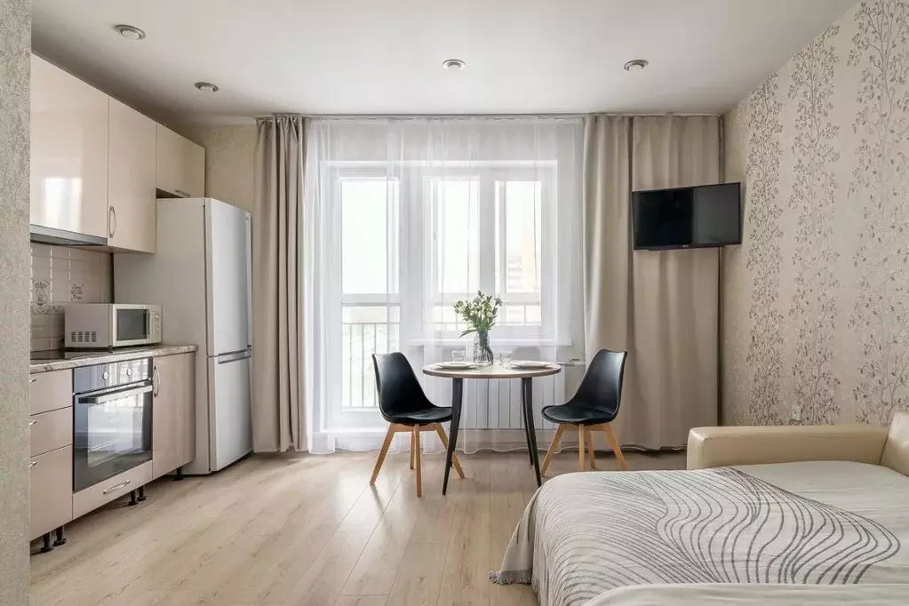 1-к кв. Свердловская область, Екатеринбург ул. Авиаторов, 14 (25.0 м) - Фото 1