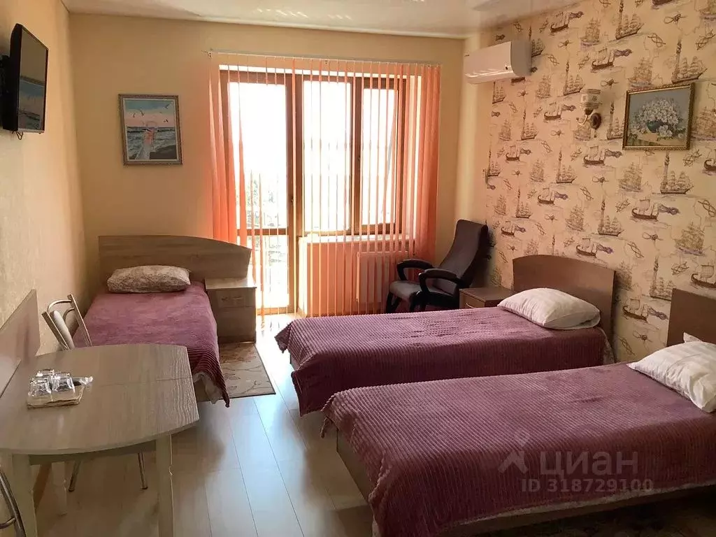 Комната Крым, Евпатория городской округ, Мирный пгт ул. Сырникова, 42 - Фото 0