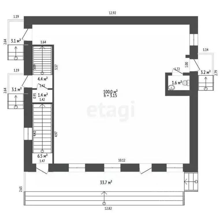 Офис в Ямало-Ненецкий АО, Муравленко ул. Украинских строителей, 7А ... - Фото 2