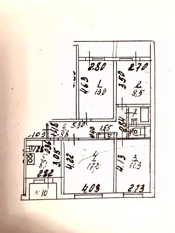 4-к кв. Московская область, Видное просп. Ленинского Комсомола, 46 ... - Фото 2