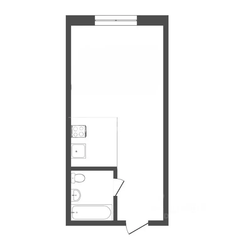 Студия Кемеровская область, Новокузнецк просп. Строителей, 73 (23.2 м) - Фото 2