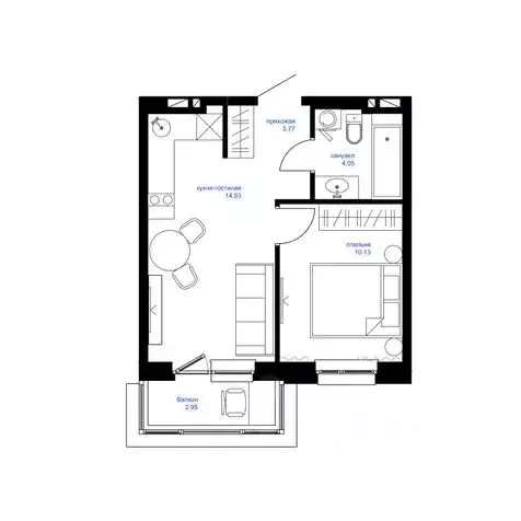 1-к кв. Приморский край, Владивосток Сердце квартала жилой комплекс ... - Фото 1