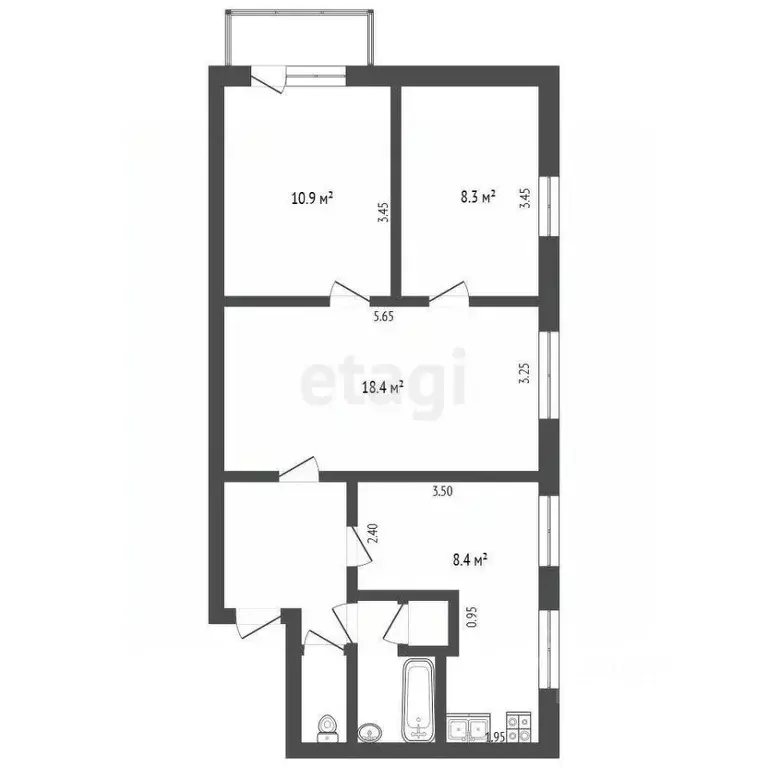 3-к кв. Московская область, Электроугли Богородский городской округ, ... - Фото 2