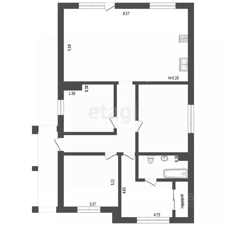 Дом в Ростовская область, Азовский район, Обильненское с/пос, пос. ... - Фото 1