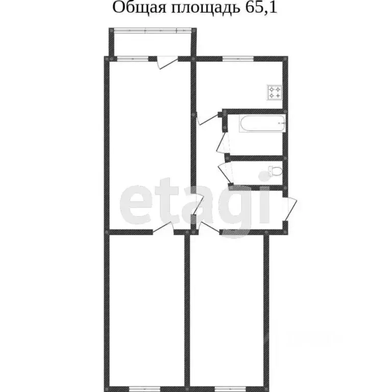3-к кв. Свердловская область, Нижний Тагил ул. Фрунзе, 21 (52.9 м) - Фото 2