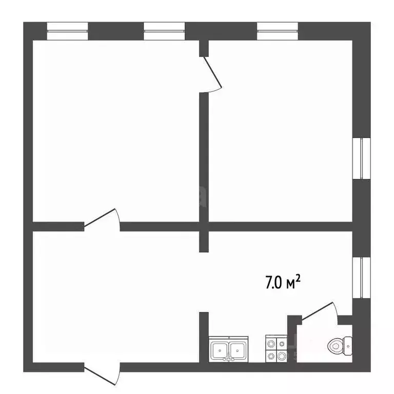 2-к кв. Татарстан, Елабуга ул. Тугарова, 7 (39.9 м) - Фото 2