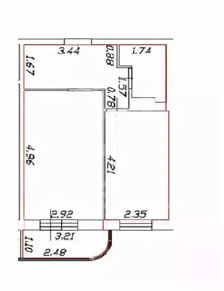 1-к кв. Ленинградская область, Всеволожский район, пос. Бугры ул. ... - Фото 2