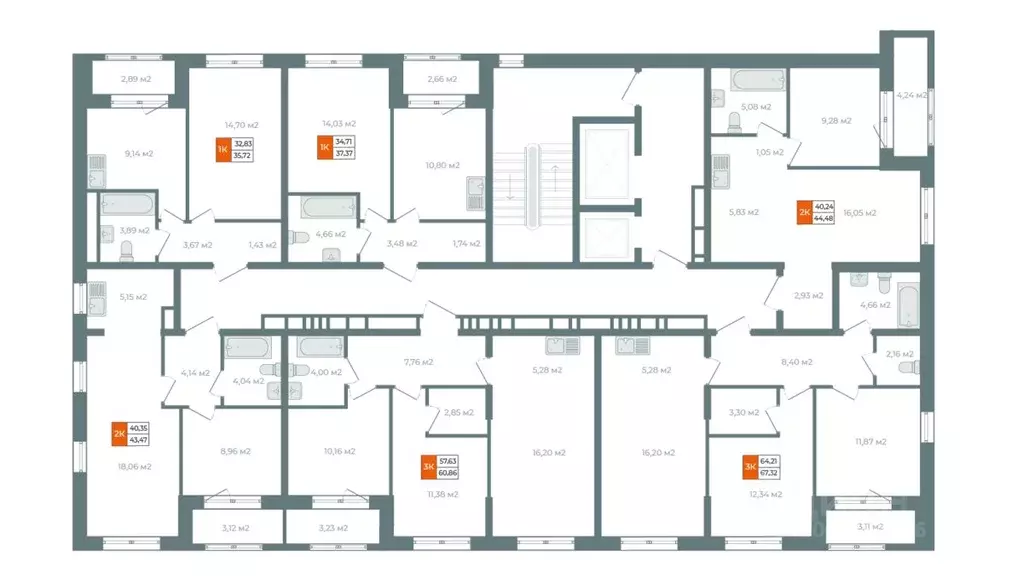 2-к кв. Иркутская область, Иркутск ул. Березовая Роща, 13Б (42.36 м) - Фото 2