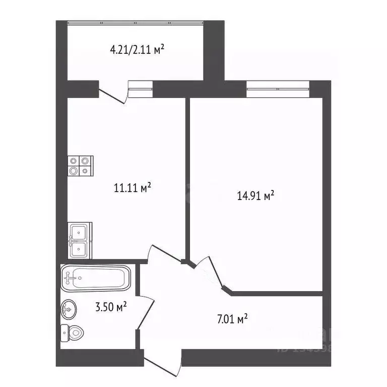 1-к кв. Марий Эл, Йошкар-Ола ул. Соловьева, 21 (38.7 м) - Фото 1