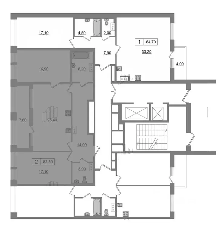 3-к кв. Санкт-Петербург Манчестерская ул., 3 (91.1 м) - Фото 1