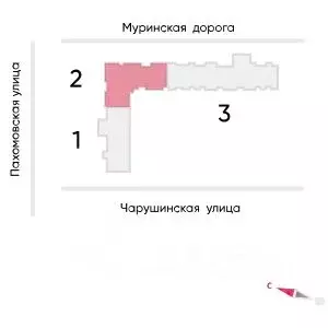 Студия Санкт-Петербург Ручьи тер.,  (20.8 м) - Фото 1