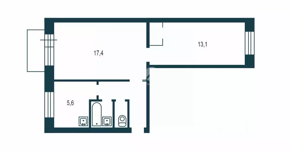 2-к кв. Новосибирская область, Бердск ул. Карла Маркса, 45 (50.0 м) - Фото 2