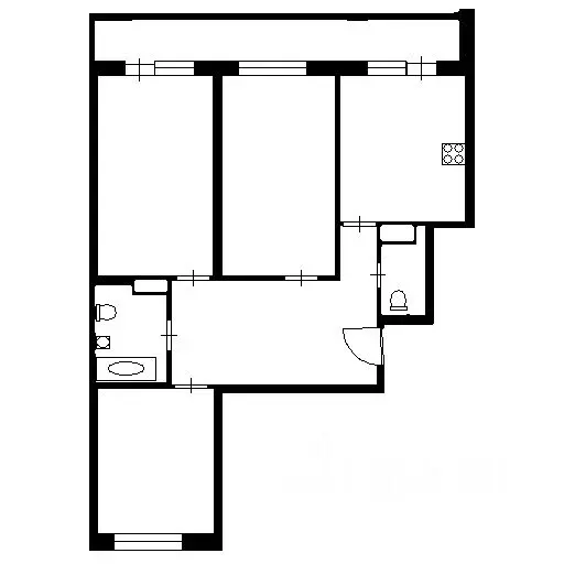 3-к кв. Санкт-Петербург дор. Кушелевская, 6к1 (84.0 м) - Фото 2