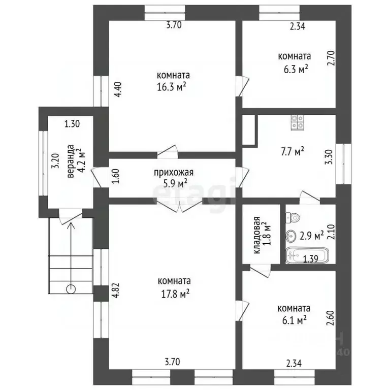 Дом в Орловская область, Ливны ул. Павлова, 20 (62 м) - Фото 2