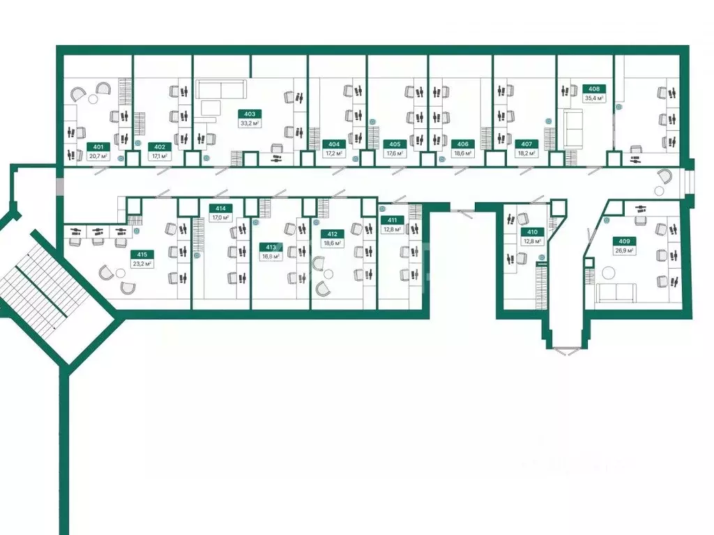 Офис в Краснодарский край, Краснодар Центральный мкр, ул. ... - Фото 2