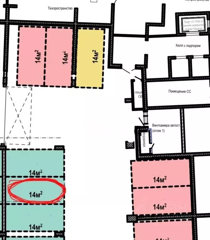 Гараж в Московская область, Долгопрудный Парковая ул., 44к1 (14 м) - Фото 1