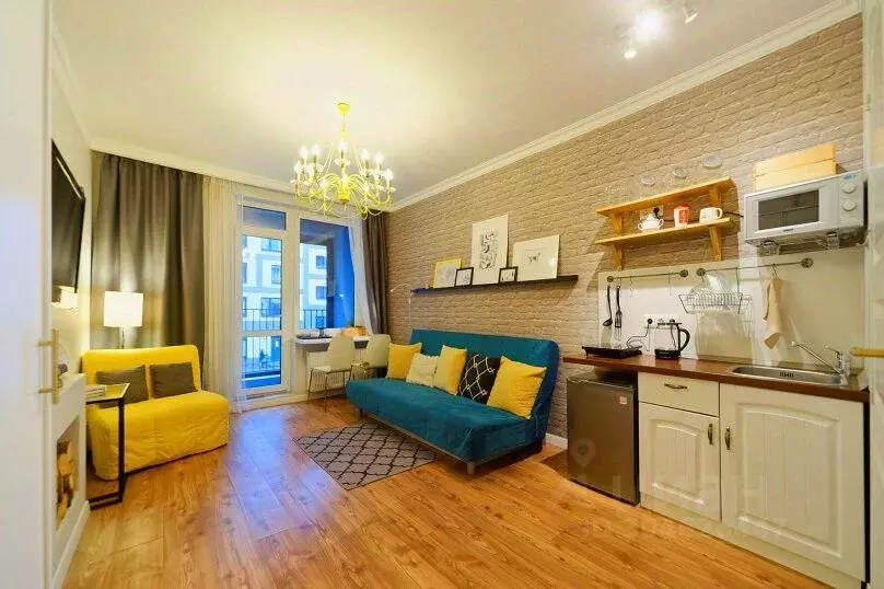 1-к кв. Санкт-Петербург Кременчугская ул., 9К1 (22.0 м) - Фото 2