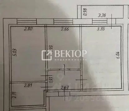 2-к кв. Ивановская область, Кохма ул. Московская, 45 (55.9 м) - Фото 2
