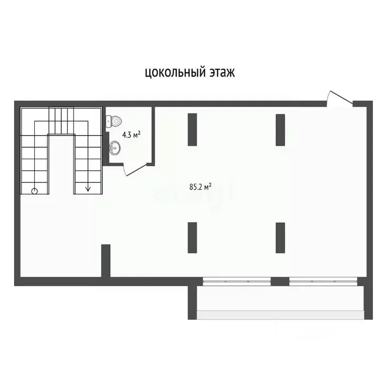 Помещение свободного назначения в Тюменская область, Тюмень ул. ... - Фото 1