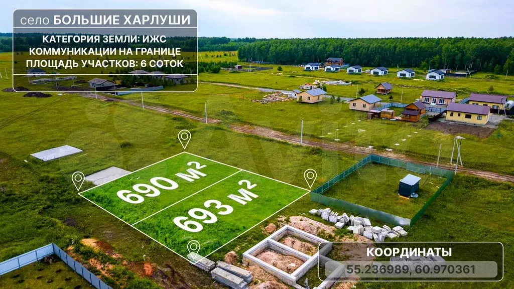 Участок 6,9 сот. (ИЖС) - Фото 1