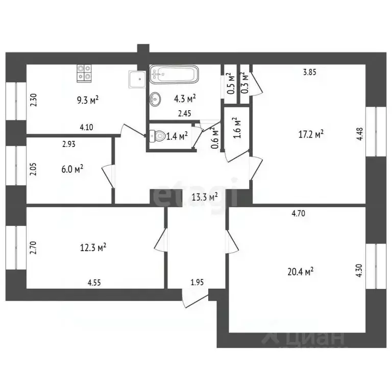 Комната Хабаровский край, Комсомольск-на-Амуре ул. Аллея Труда, 7 ... - Фото 2