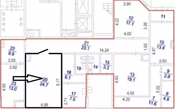 Помещение свободного назначения (26 м) - Фото 2