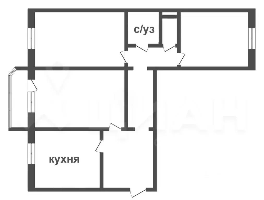 3-к кв. Челябинская область, Челябинск ул. Генерала Мартынова, 5 (88.2 ... - Фото 1