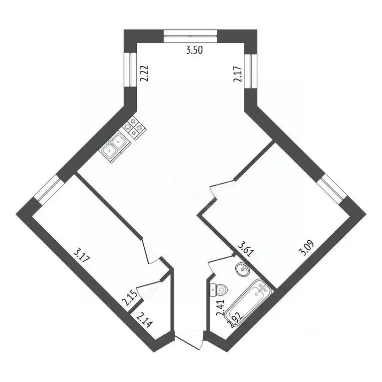 2-к кв. Санкт-Петербург, Санкт-Петербург, Павловск Госпитальная ул., ... - Фото 1