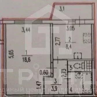 1-к кв. Санкт-Петербург ул. Бадаева, 8к1 (35.1 м) - Фото 2