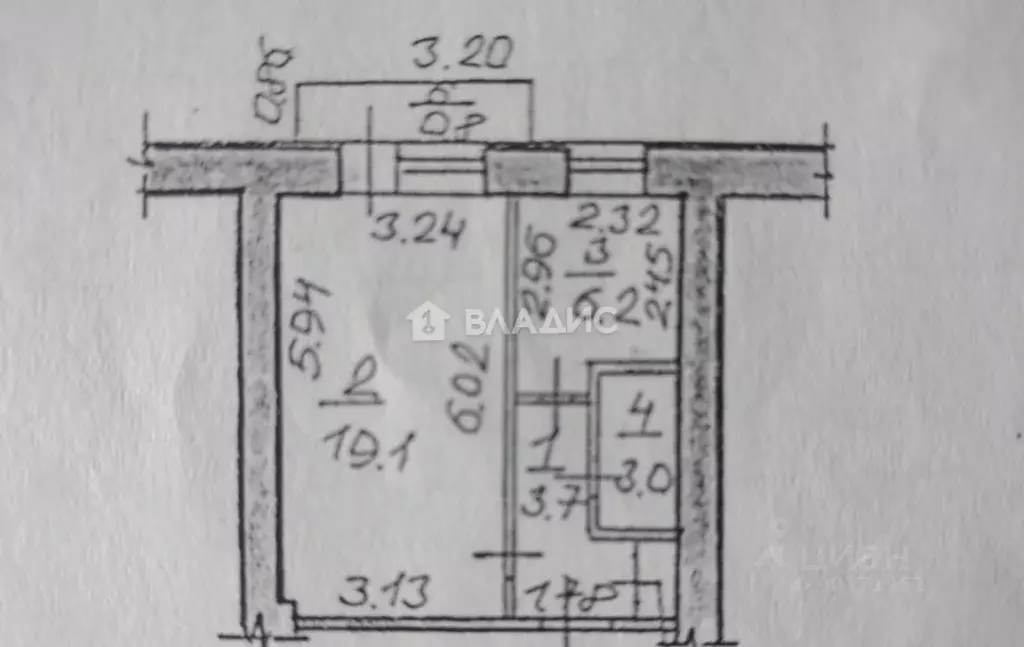 1-к кв. Башкортостан, Стерлитамак Коммунистическая ул., 61 (33.0 м) - Фото 2