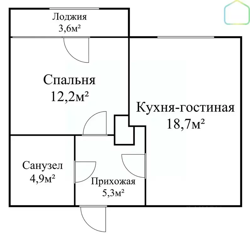 1-к кв. Рязанская область, Рязань Быстрецкая ул., 18к3 (44.7 м) - Фото 1