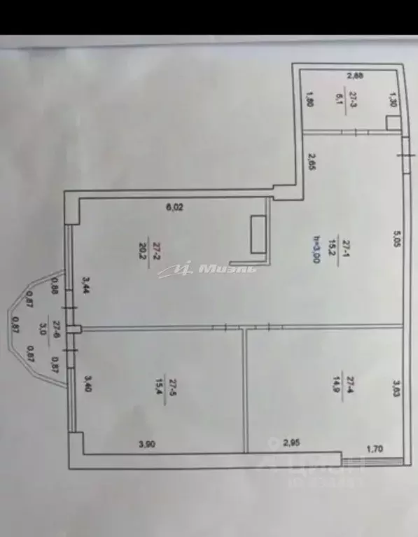 3-к кв. Крым, Симферополь ул. Балаклавская, 47а (71.8 м) - Фото 2