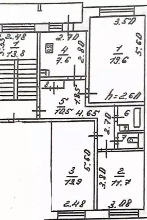 3-к кв. Тверская область, Тверь ул. Грибоедова, 34/68 (70.0 м) - Фото 2