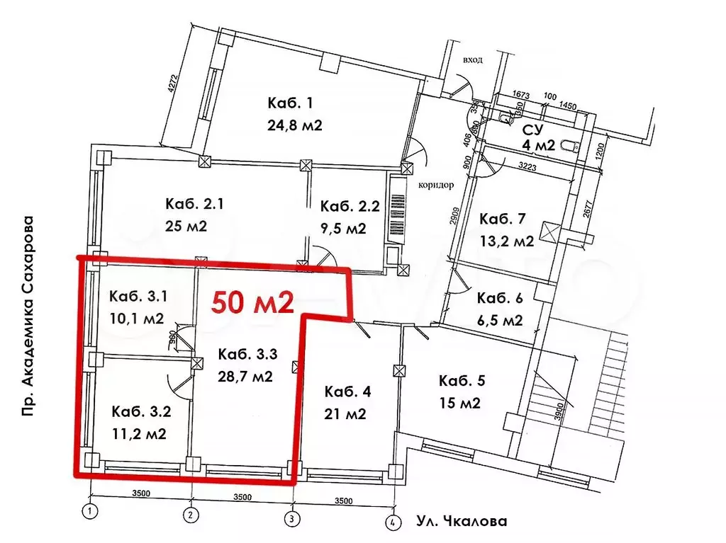 Офисы, 6, 34, 50, 71 или 105.8 м - Фото 0