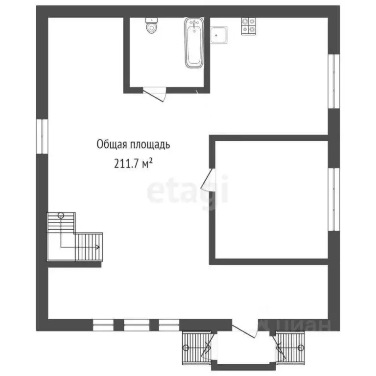 Дом в Кемеровская область, Юрга Звездная ул., 46 (212 м) - Фото 2