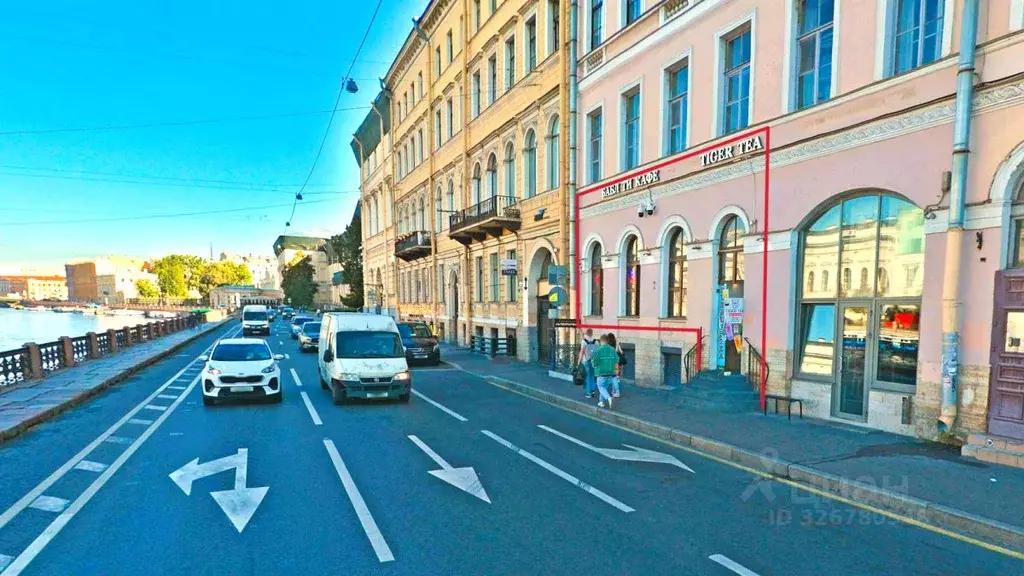 Помещение свободного назначения в Санкт-Петербург наб. Реки Фонтанки, ... - Фото 2