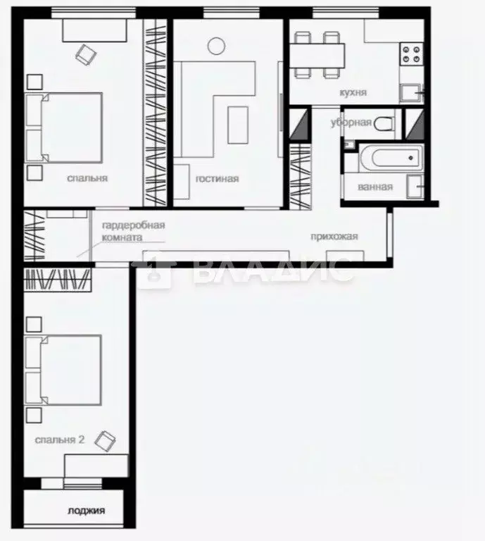 3-к кв. Воронежская область, Воронеж Московский просп., 98 (67.4 м) - Фото 2