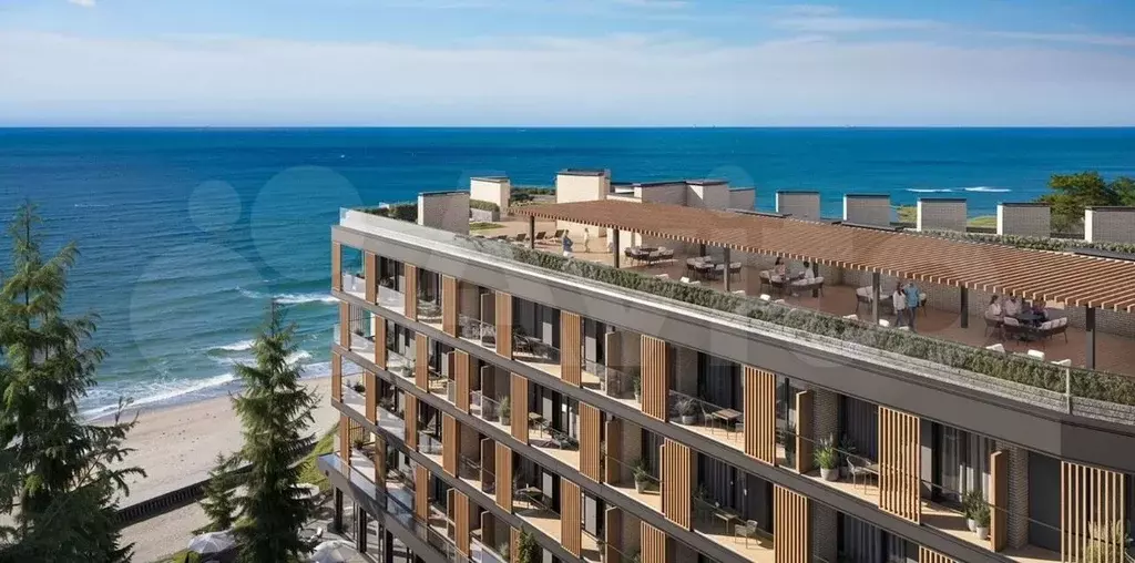 Апартаменты-студия, 37,9 м, 1/5 эт. - Фото 0