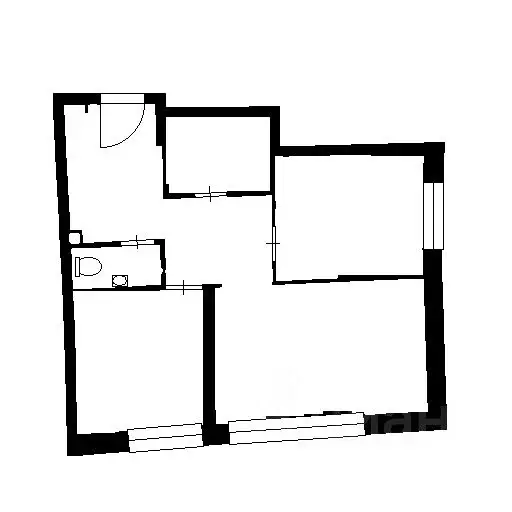 1-к кв. Татарстан, Казань Комсомольская ул., 2 (65.0 м) - Фото 2