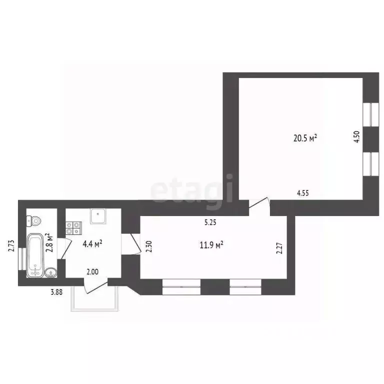 2-к кв. Крым, Феодосия ул. Красноармейская, 3 (39.6 м) - Фото 2